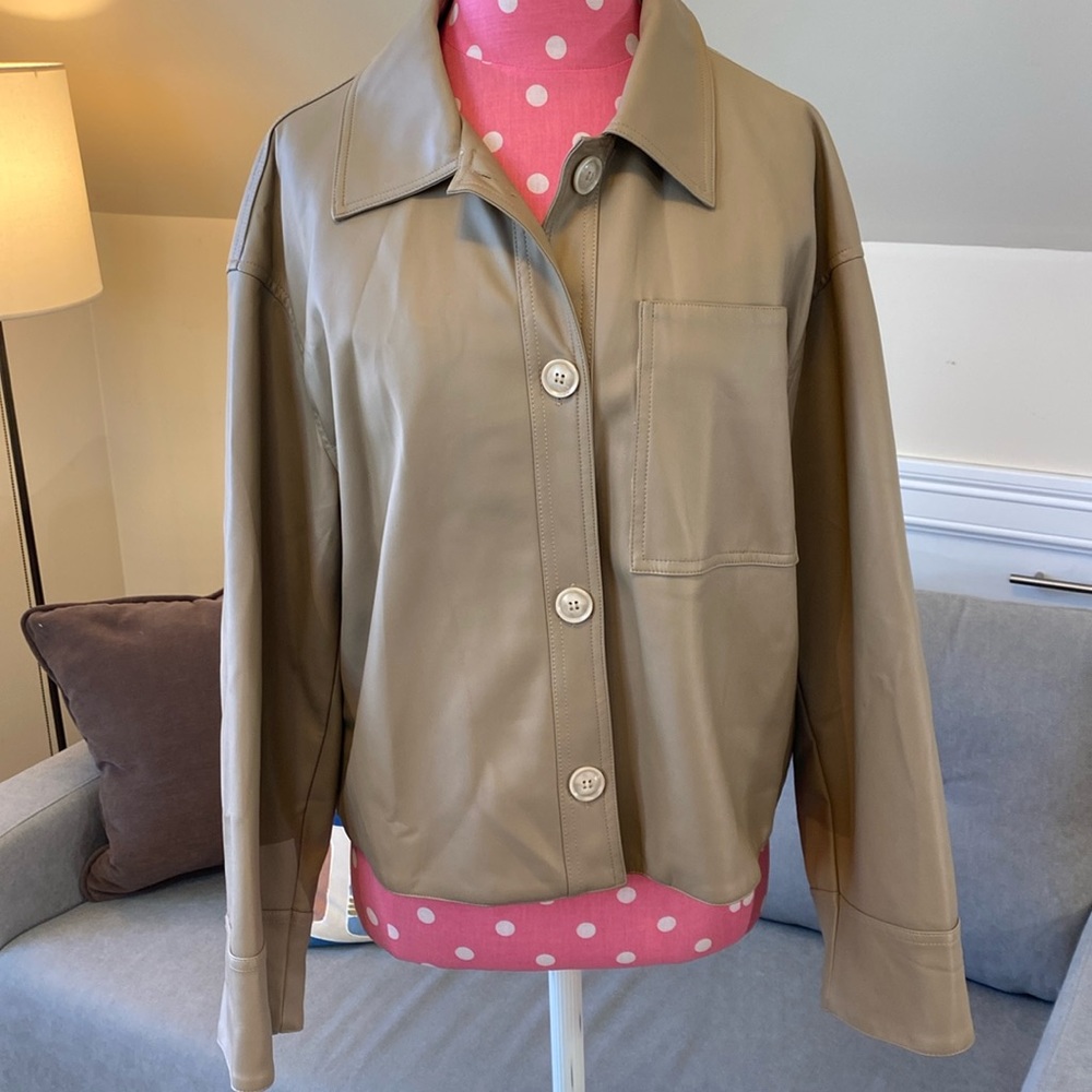 Oak + Fort Vegan Leather Jacket